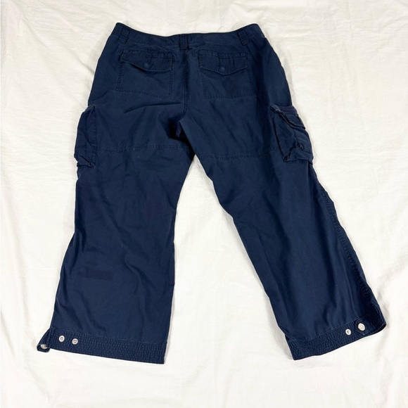 Lauren Ralph Lauren Active Women Blue Cargo Cropped Pants 16 - Picture 7 of 11